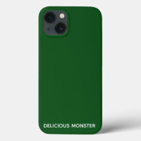 Délicat Monster vert nom couleur Coque-Mate iPhone