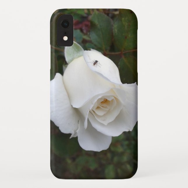 Coques Case-Mate iPhone Délicate nature rose blanche (Dos)