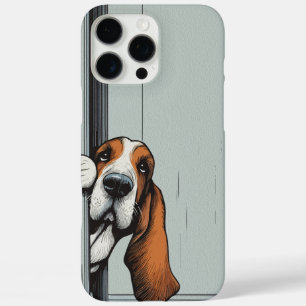 Coque iPhone 16 Pro Max Délicieux Art Mural de Chien Basset Hound