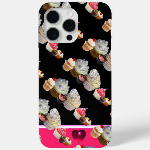 Coque Case-Mate iPhone DÉLICIEUX CUPCAKES DESERT SHOP, Rose, Fuchsia Blan