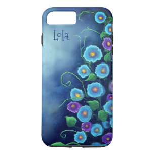 Case-Mate iPhone Case Delphinium par lumière de lune sur iPhone bleu / c