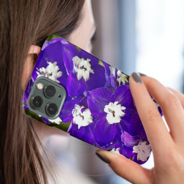 Coques Case-Mate iPhone Delphinium violet profond Floral (In Situ)