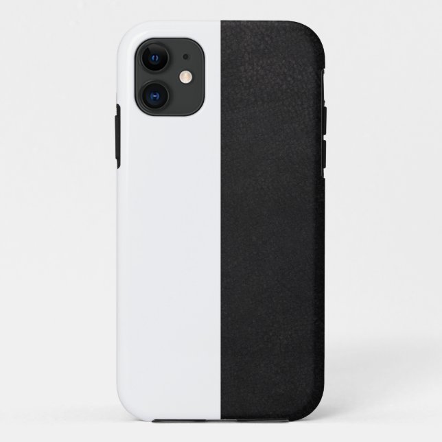 Coques Case-Mate iPhone demi-blanc demi noir mat de bain bandana (Dos)