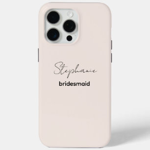 Coque Case-Mate iPhone Demoiselle d'honneur Écriture minimaliste modern