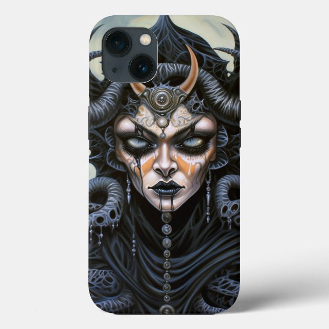 Coques Case-Mate iPhone Demon Woman Queen Dark Imaginaire Art (Verso)