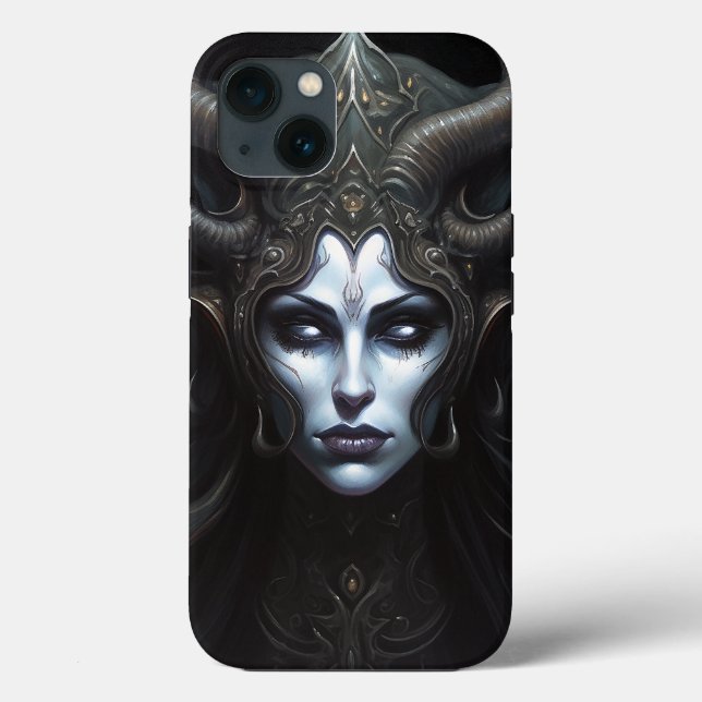 Coques Case-Mate iPhone Demon Woman Queen Dark Imaginaire Art (Verso)