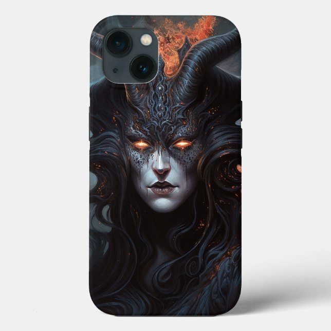 Coques Case-Mate iPhone Demon Woman Queen Dark Imaginaire Art (Verso)