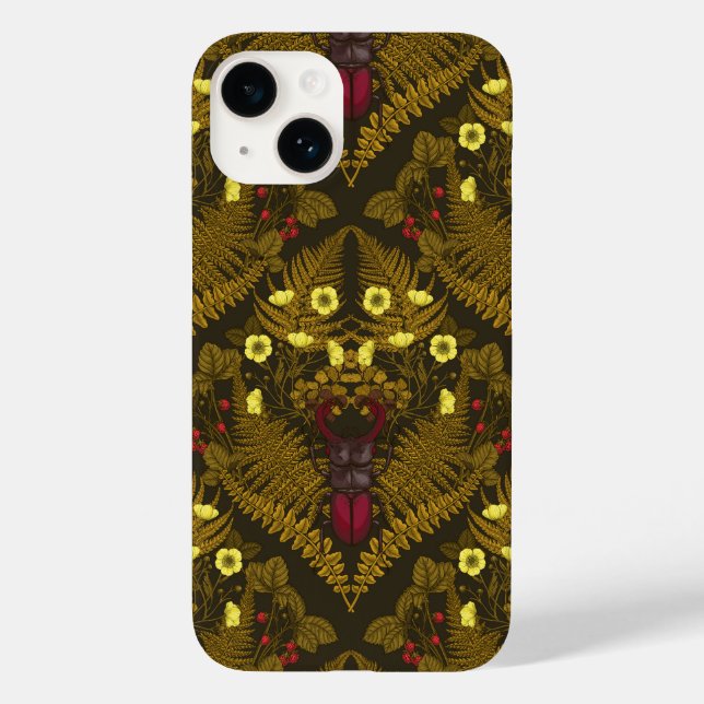 Coques Case-Mate iPhone Dendroctones et fougères (Verso)