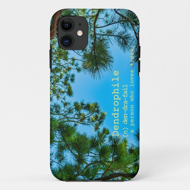 Coques Case-Mate iPhone "Dendrophile" signification couleur de texte perso (Dos)