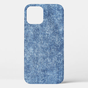 Case-Mate iPhone Case Dénim bleu lavement acide, texture de gros plan.