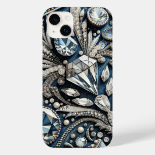Coque Case-Mate iPhone Denim & Diamonds Gemstone Bling Jean