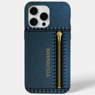 Coque Case-Mate iPhone Denim élégant avec fermeture éclair