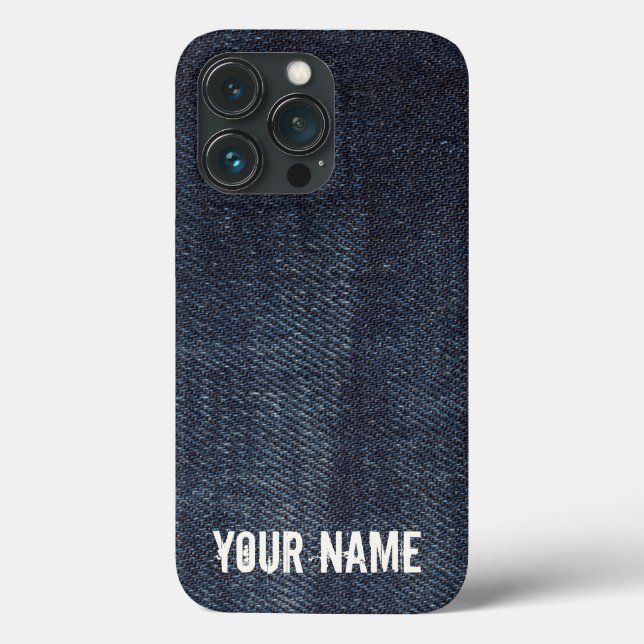 Coques Case-Mate iPhone Denim fabric texture de jeans (Verso)