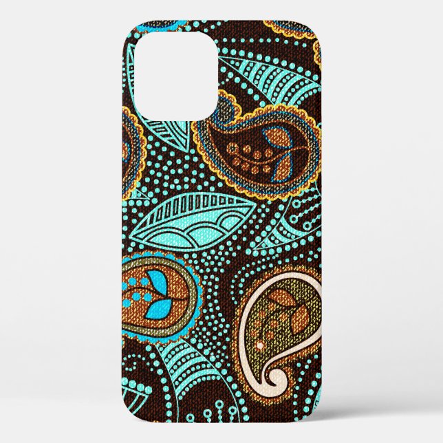 Coques Case-Mate iPhone Denim Paisley : Motif de texture de Jeans sans cou (Verso)