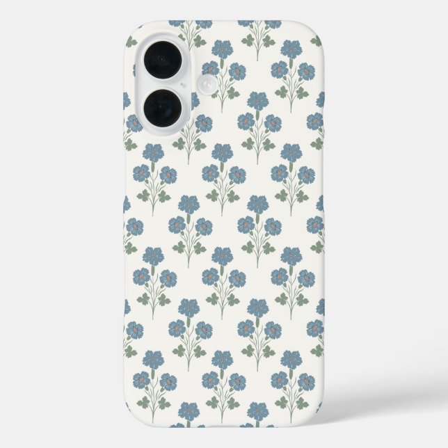 Coques Case-Mate iPhone Denim Poussiéreux & Botanique Côtière de Pêche (Verso)