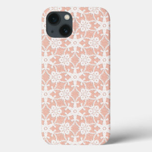 Case-Mate iPhone Case Dentelle antique - blanche et pêche