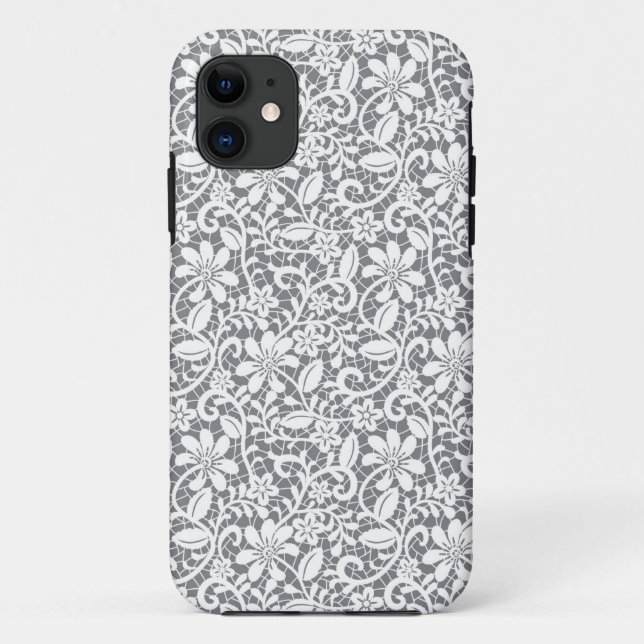 Coques Case-Mate iPhone Dentelle blanche 1 (Dos)