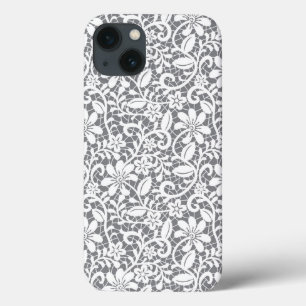 iPhone 13 Case Dentelle blanche 1