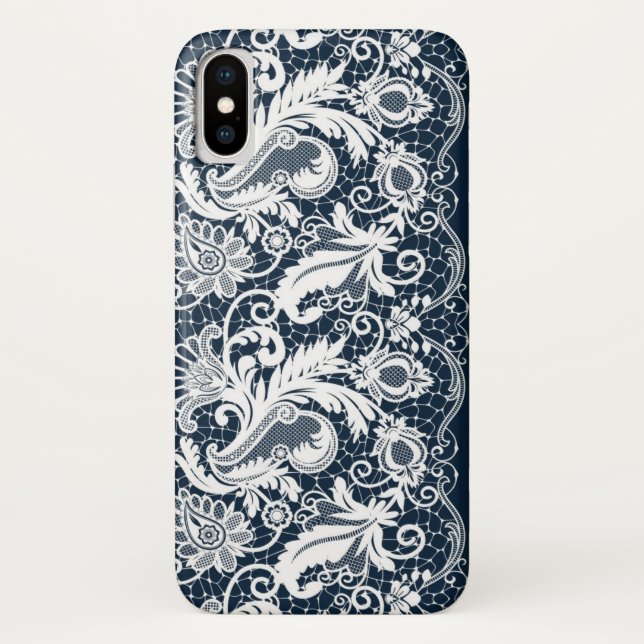 Coques Case-Mate iPhone Dentelle blanche 2 (Dos)