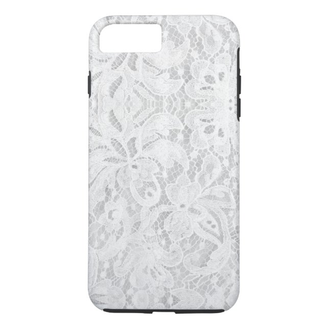 Coques Case-Mate iPhone Dentelle blanche tombante (Dos)