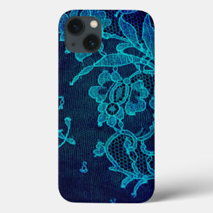 Etui iPhone Case-Mate Dentelle bleu marine victorienne féminine parisien