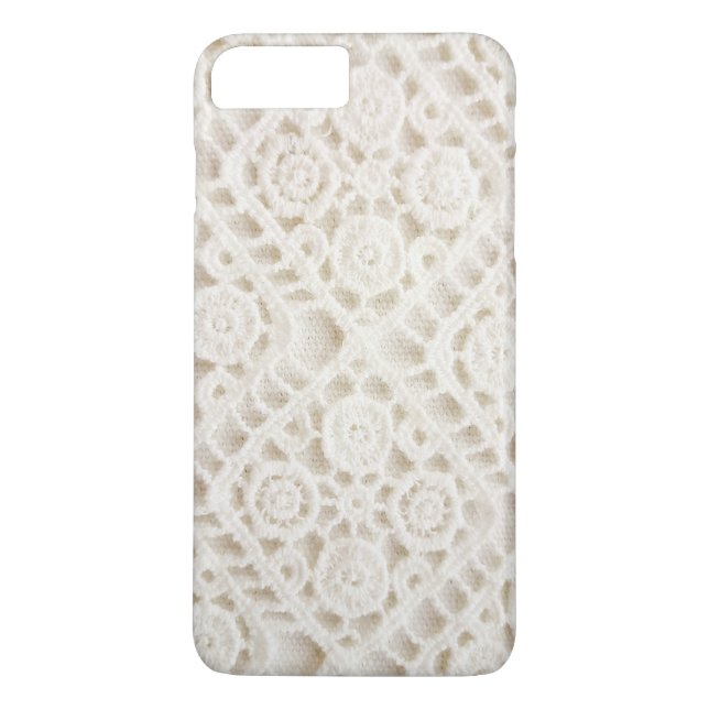 Coques Case-Mate iPhone Dentelle de crochet hors blanc (Dos)