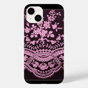 Coque Case-Mate iPhone Dentelle florale rose