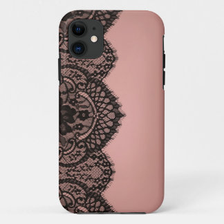 Coque iPhone 11 Dentelle noire