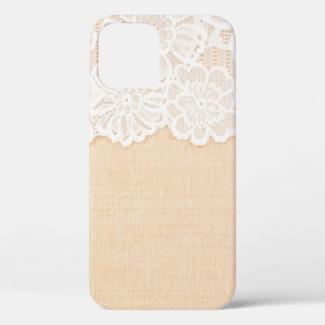 Coques Case-Mate iPhone Dentelle ornementale blanche sur la conception de  (Verso)