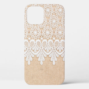 Case-Mate iPhone Case Dentelle ornementale blanche sur la conception du 