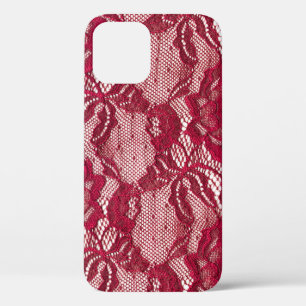Case-Mate iPhone Case Dentelle rouge : textile jacquard élastique.