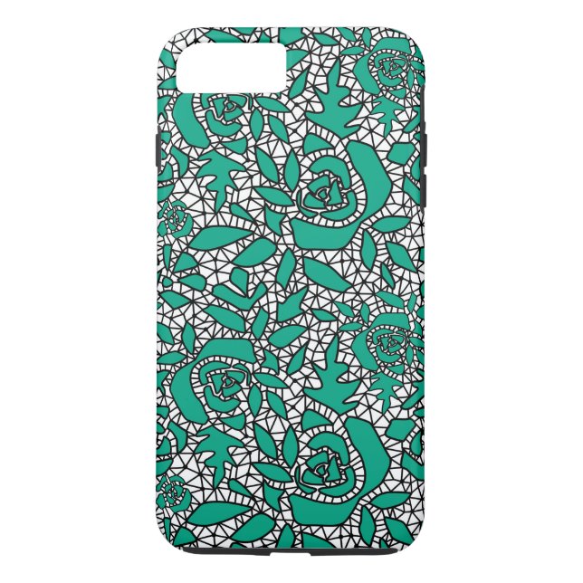 Coques Case-Mate iPhone Dentelle sans couture roses romantique rétro vinta (Dos)