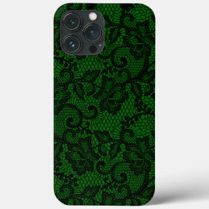 Case-Mate iPhone Case Dentelle Vert Et Noir De Faux