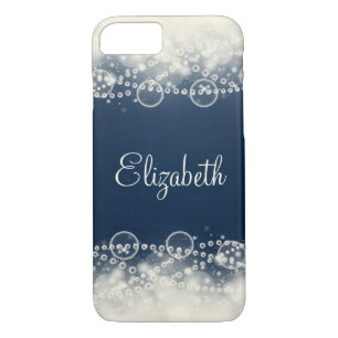 Coque iPhone 7 Dentelles et perles élégantes personnalisées