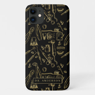 Case-Mate iPhone Case Dentisterie Art Motif Or Monogramme