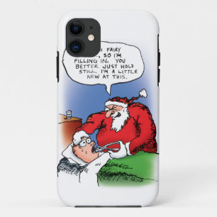 Coques Pour iPhone Dents Fairy Père Noël Drôle Carton de Noël