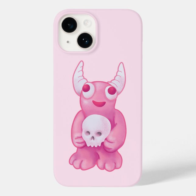 Coques Case-Mate iPhone Déplaisante mignonne démon crâne rose Pastel Goth  (Verso)