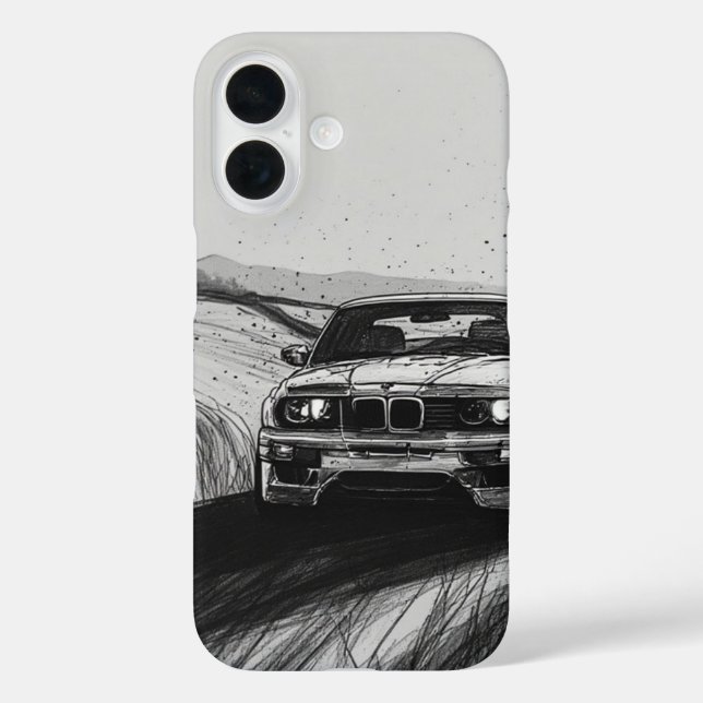 Coques Case-Mate iPhone Dérive Iconique : Esquisse E30 (Verso)