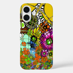 Coques iPhone 16 Dernier motif floral Extraordinaire coloré Art