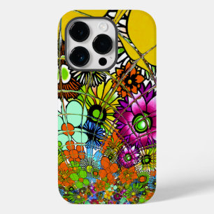 Coque Pour iPhone 14 Pro Dernier motif floral Extraordinaire coloré Art