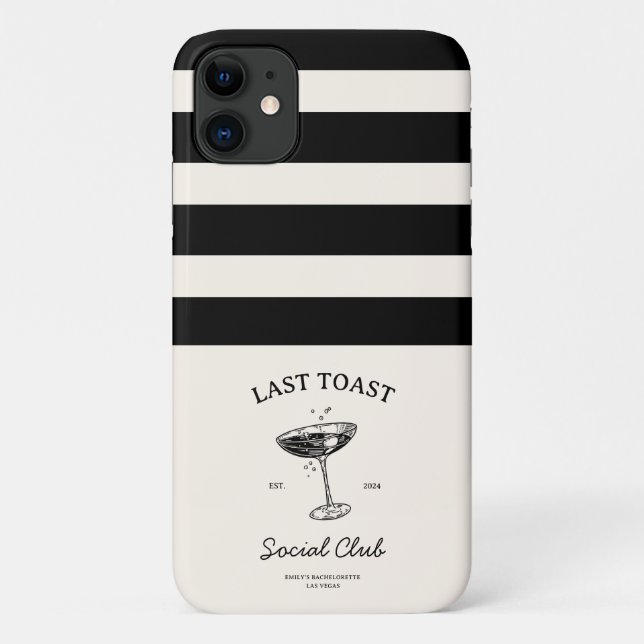 Coques Case-Mate iPhone Dernier toast Club Social Merchandising pour l'ent (Dos)