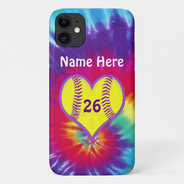 Coques Case-Mate iPhone Des boîtiers de téléphone Super Cute Softball, plu (Dos)