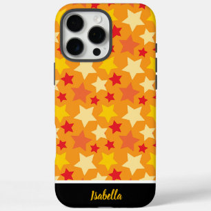 Coque iPhone 16 Pro Max Des étoiles colorées créent un décor d'automne vib