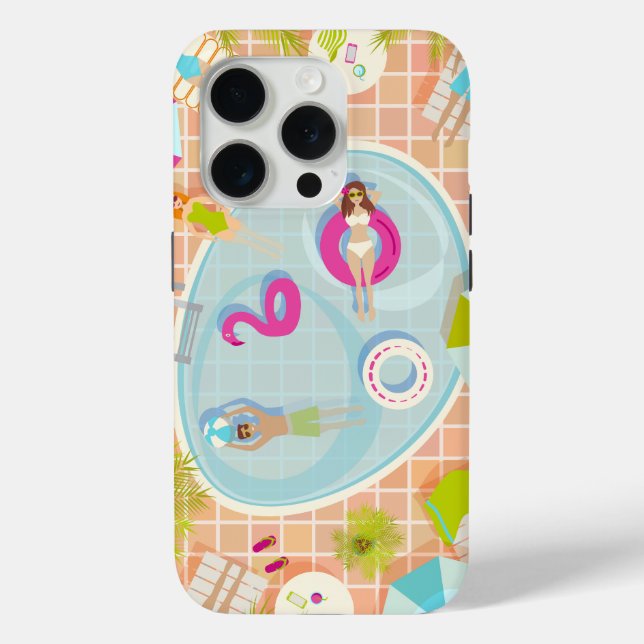 Coques Case-Mate iPhone Des filles et des garçons du bikini jouant au jeu  (Verso)