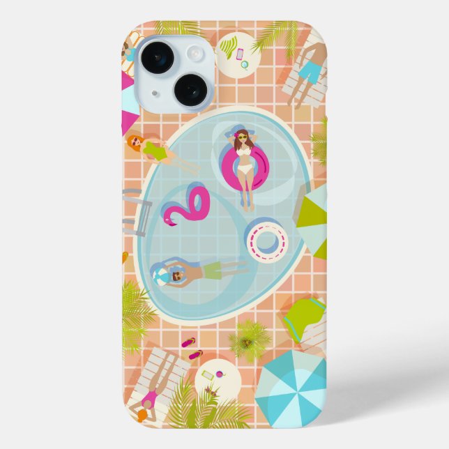 Coques Case-Mate iPhone Des filles et des garçons du bikini jouant au jeu  (Verso)