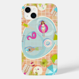 Coque Case-Mate iPhone Des filles et des garçons du bikini jouant au jeu