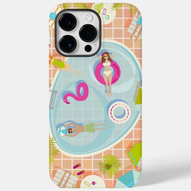 Coques Case-Mate iPhone Des filles et des garçons du bikini jouant au jeu  (Verso)