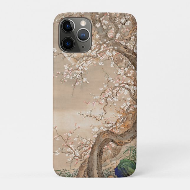 Coques Case-Mate iPhone Des fleurs de prunes japonaises au clair de lune p (Dos)