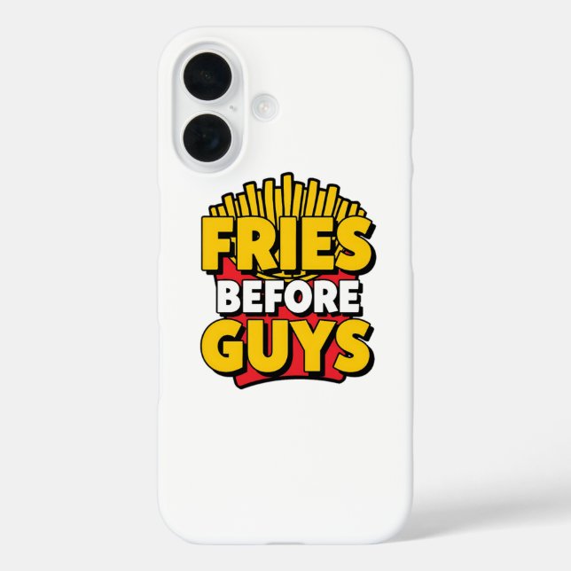 Coques Case-Mate iPhone Des frites humoristiques pour les gourmets (Verso)