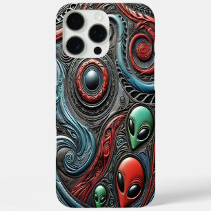 Coque iPhone 16 Pro Max Des Motifs Aliens dévoilent des secrets cosmiques